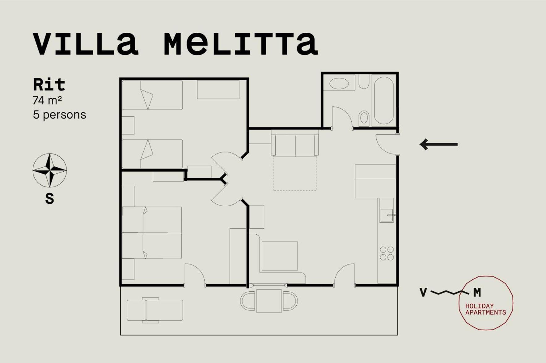 Villa Melitta San Vigilio Di Marebbe Oda fotoğraf